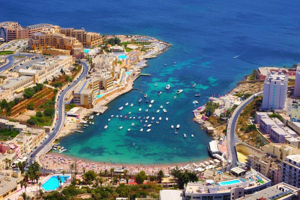 Splendid Seaside Retreat On Spinola Bay Saint Julian's Exterior foto