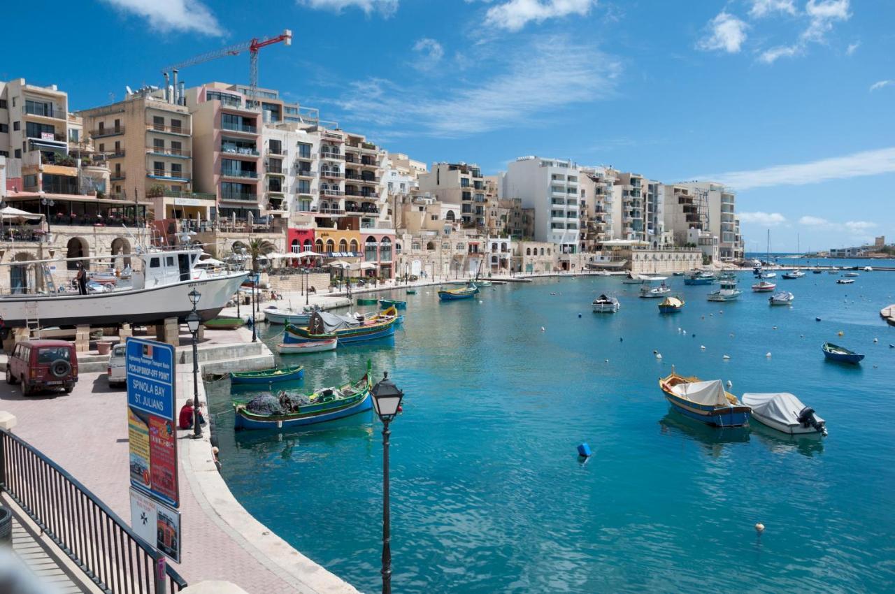 Splendid Seaside Retreat On Spinola Bay Saint Julian's Exterior foto