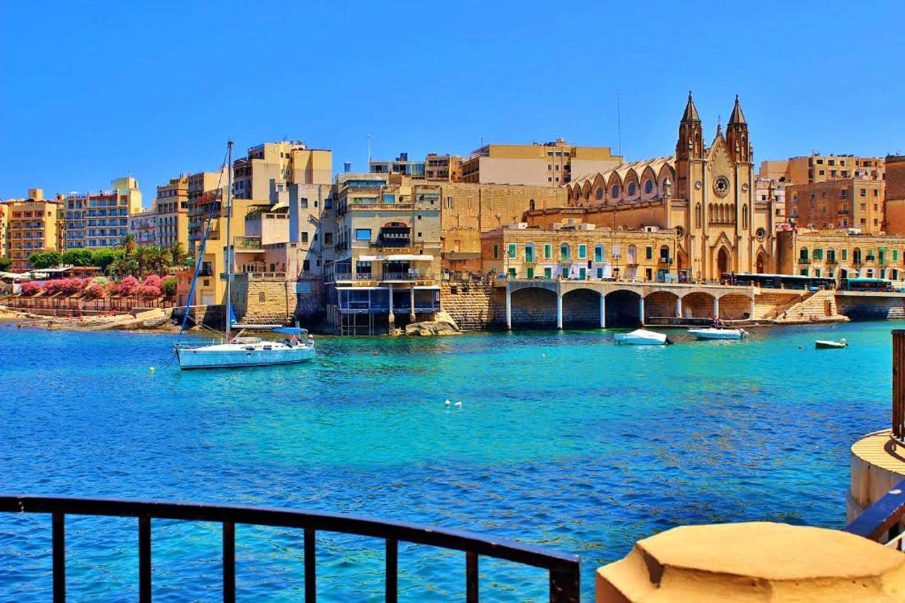 Splendid Seaside Retreat On Spinola Bay Saint Julian's Exterior foto